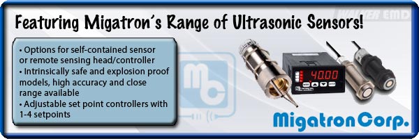 Migatron ultrasonic sensors and controllers