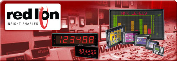 red lion controls hmi panel meter counter rate process control pid interface crimson
