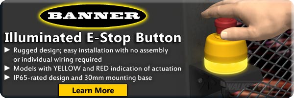 Banner Engineering Illuminated Emergency Stop Button