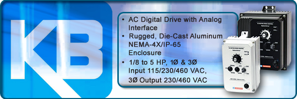 KB Electronics KBAC Adjustable Frequency Hybrid AC Drives