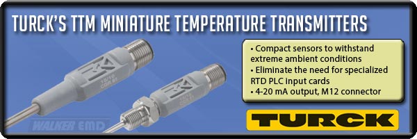 TURCK TTM Miniature Temperature Sensors at Walker Industrial