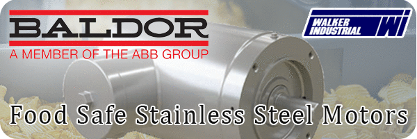 Baldor Food Safe Stainless Steel Motor