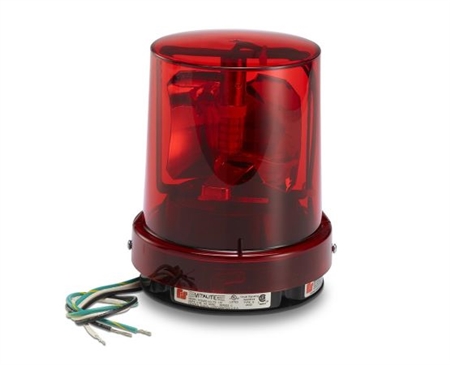 Vitalite 121SLED-120R-M1 Warning Light, Red, LED, 5-1/8 D, 6-1/4 H