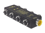 Turck 4 RKF 40-RSF6B6 4-port J-box, 4-pin connectors, Standard Wiring 7/8-16UN Connector (U0949-26) 4RKF40RSF6B6