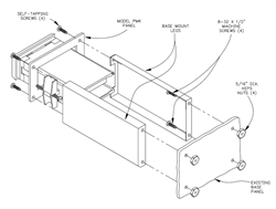 BMK40000 Red Lion Controls Base Mount Kits - Apollo/Gemini Base Mount Kit