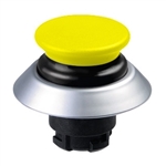 NDLP30GR/GB- Schmersal Yellow NDLP lighted pushbutton with black bellows