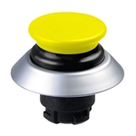 NDLP30GR/GB- Schmersal Yellow NDLP lighted pushbutton with black bellows