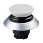 NDTP30GR/WS - Schmersal White NDTP mushroom pushbutton with black bellows