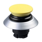 NDTP30GR/GB - Schmersal Yellow NDTP mushroom pushbutton with black bellows