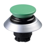 NDTP30GR/GN - Schmersal Green NDTP mushroom pushbutton with black bellows