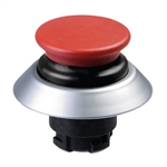 NDTP30GR/RT - Schmersal Red NDTP mushroom pushbutton with black bellows